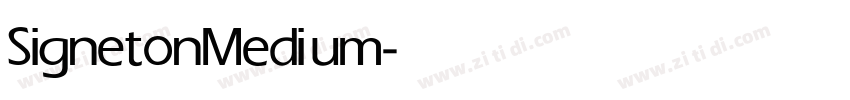 Signeton Medium字体转换